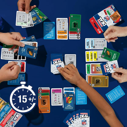 Monopoly Deal NFL Edition – Last Minute Gift Idea for NFL Obsessed Kids, Teens, and Adult Card Gamers