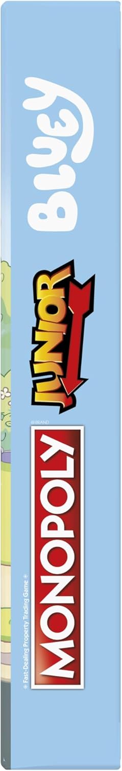 Monopoly Junior Bluey Edition – Simple Family Board Game for Playdates and Sibling Play Ages 5+