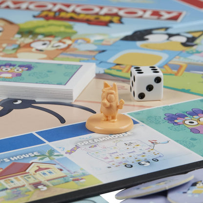 Monopoly Junior Bluey Edition – Simple Family Board Game for Playdates and Sibling Play Ages 5+