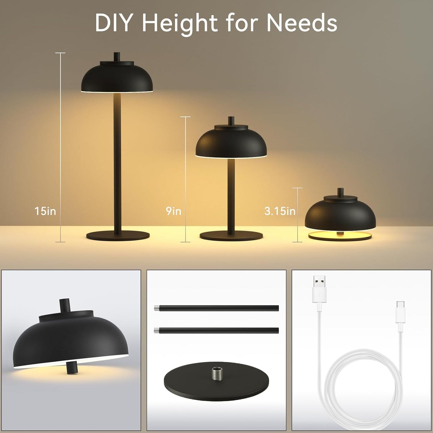 Moragin Modern Dimmable Table Lamps with Gift-Ready Finish – Valentine's Day and Mother's Day Present for Women