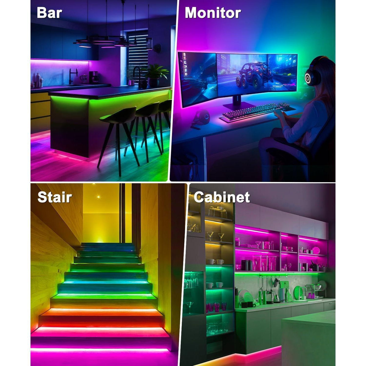 MORIACC LED Lights for TV – Valentine's Day and Holiday Gift, Ambient Room Decor Strip with Bluetooth App