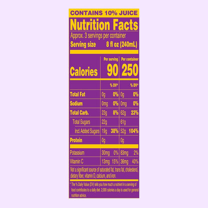 most flavors come in 16-ounce bottles, while cinnamon raisin apple comes in 12-ounce bottles