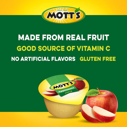 Mott's Apple Sauce Variety Pack - Safe Single Serve Snack for Children Daycare Lunches and After School Treats