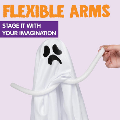 movable/poseable arms that can be bent into flying or hovering positions