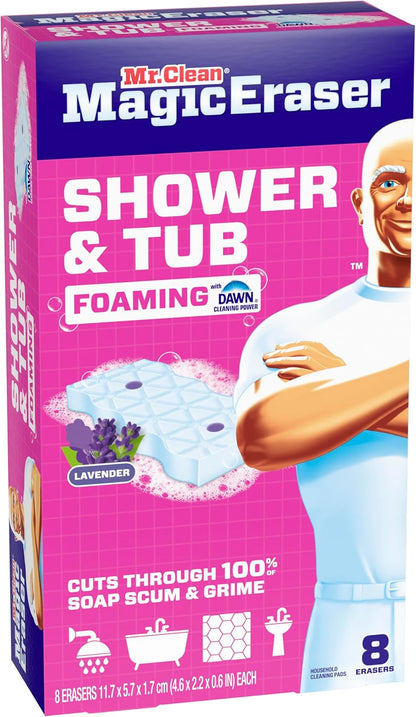 Mr. Clean Magic Eraser Sponge – Apartment Housewarming Gift for Renters, No-Chemical Bathroom Eraser