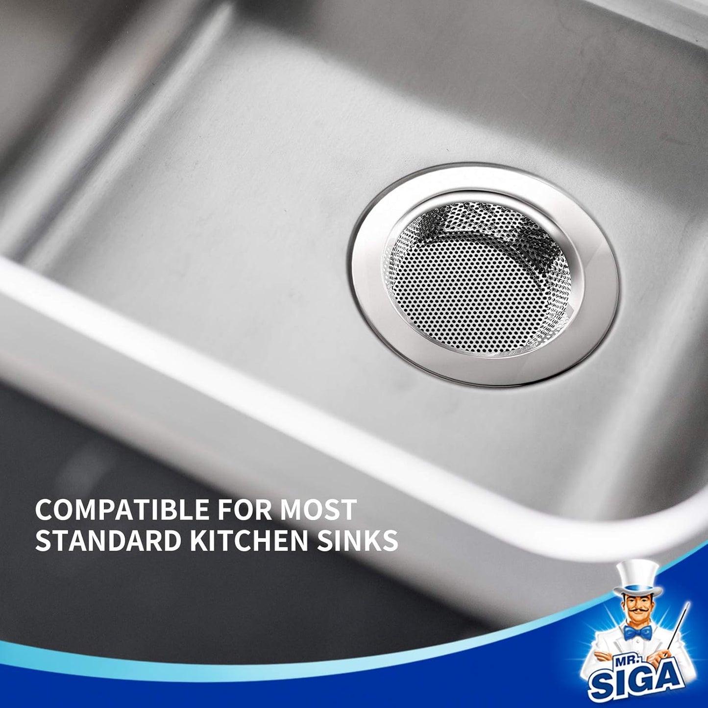 MR.SIGA 3-Pack Drain Strainer – Quiet, Understated Essential for Minimalist Bathrooms
