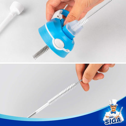 MR.SIGA Streamlined 5 Piece Brush Set with Integrated Storage Base, Less-is-More Sink Organization