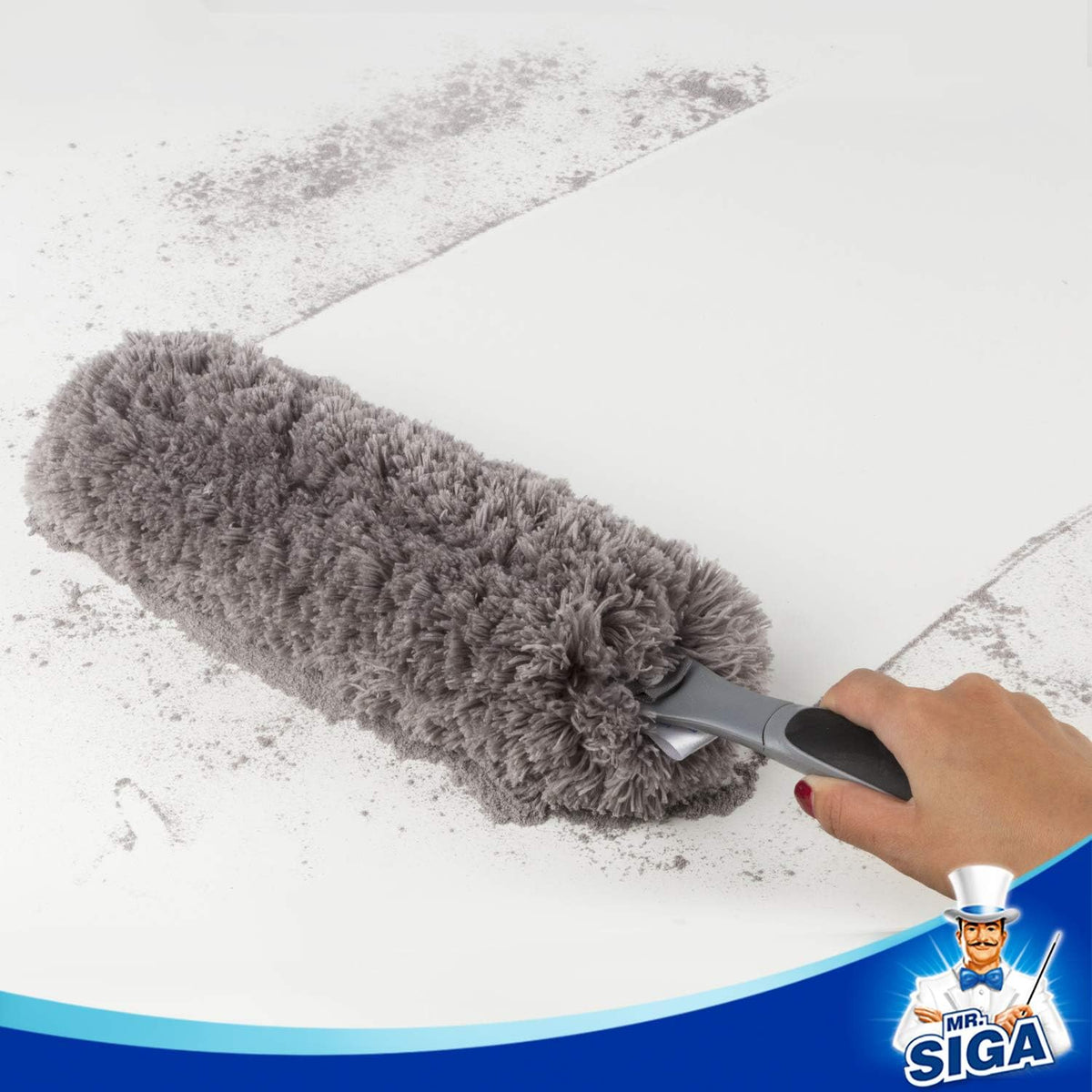 MR.SIGA Washable Microfiber Duster – Refillable Design Replacing Disposable Dusters for a Zero-Waste Home