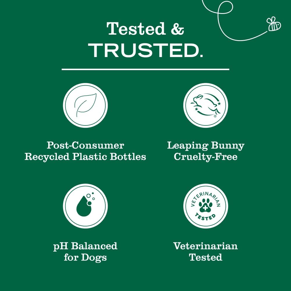 Mrs. Meyer's Clean Day 3-in-1 Dog Shampoo, Cruelty-Free and Hypoallergenic Bath for Sensitive Dogs