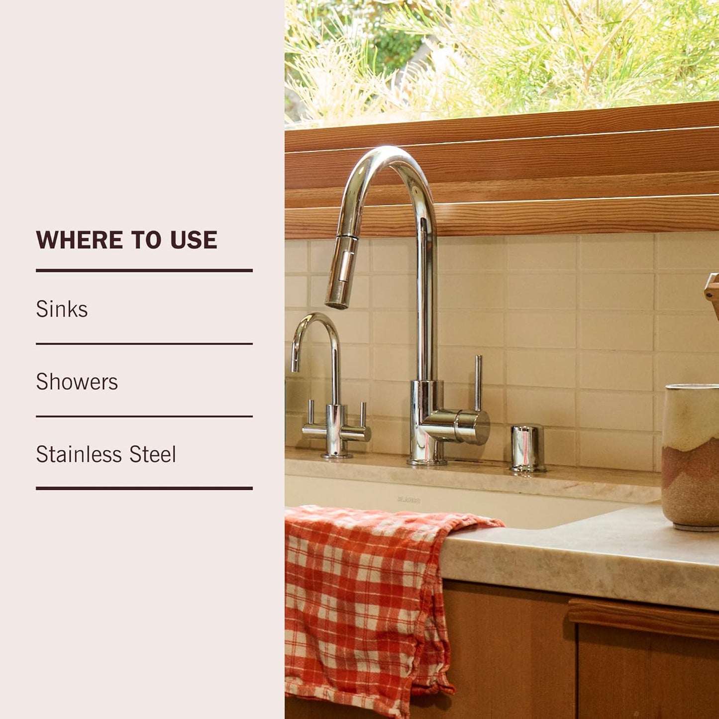 Mrs. Meyer's Clean Day Vinegar Gel Spray – Streamlined Apple Blossom Bathroom Care for Less-Is-More Living