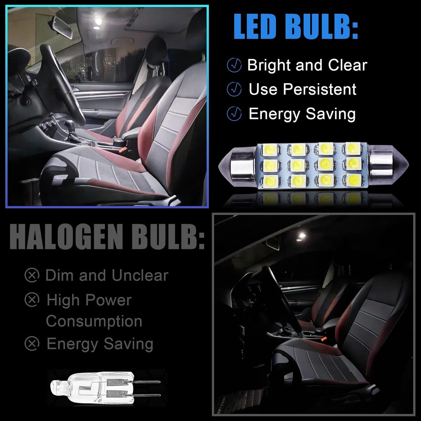 multi-application fitment for map, dome, trunk, license plate, cargo, side marker, and instrument lights