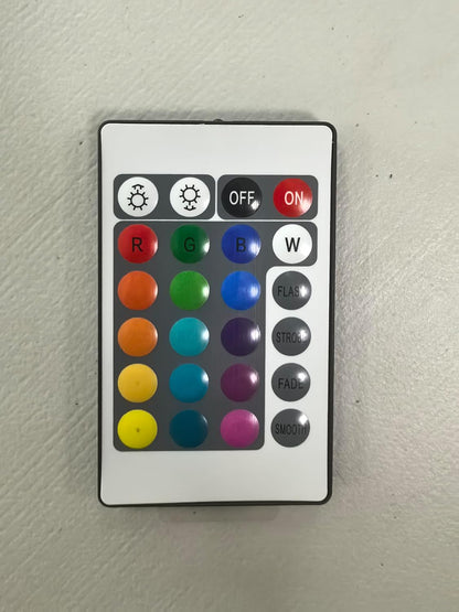 multi-color changing leds (300 light sources) with multiple scene modes