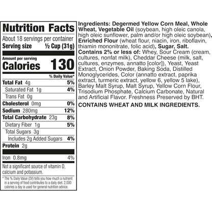 multi-component mix: corn chex, wheat chex, pretzels, mini breadsticks, and cheddary crackers