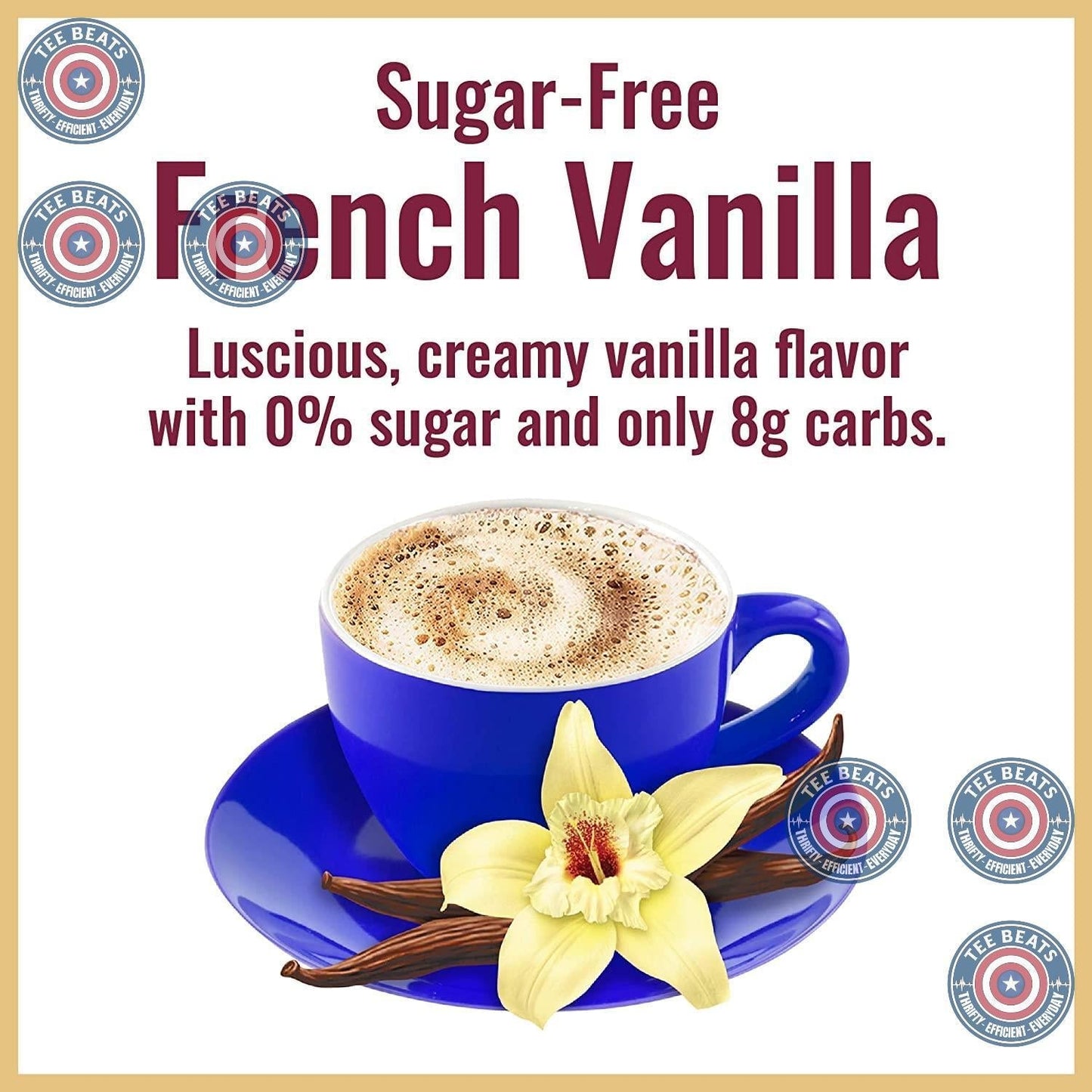 multi-flavor product line spanning 9 variants including decaf, double mocha, english toffee, hazelnut, white chocolate caramel, and classic