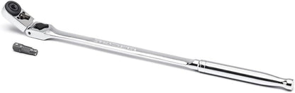 multi-functional adaptor head converting between 1/4" drive ratchet and bit driver