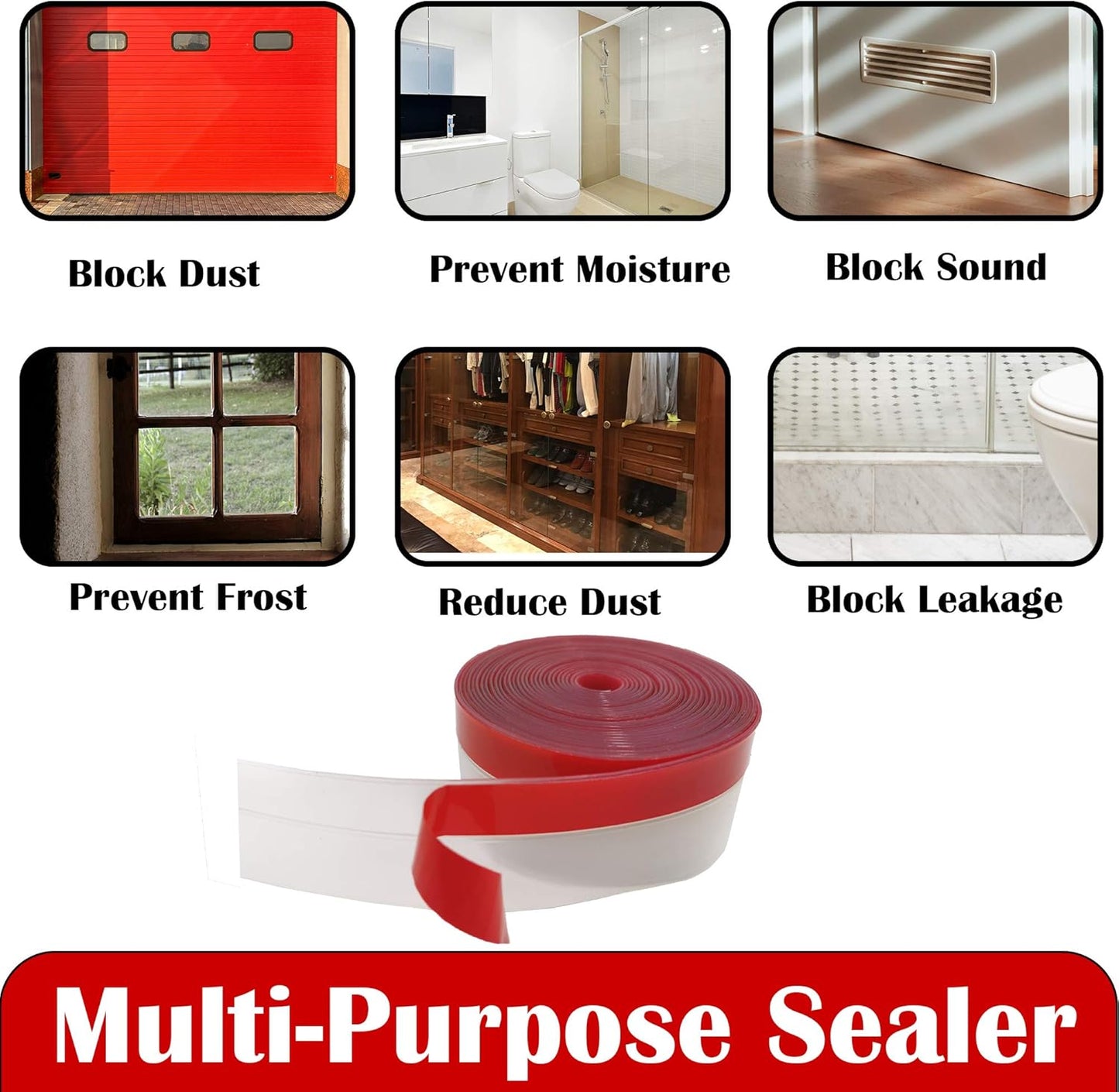 multi-surface compatibility: doors, windows, glass doors, showers, furniture