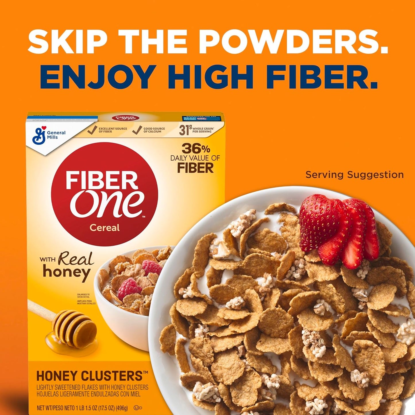 multi-use format suitable as cold cereal, yogurt topping, or trail mix component
