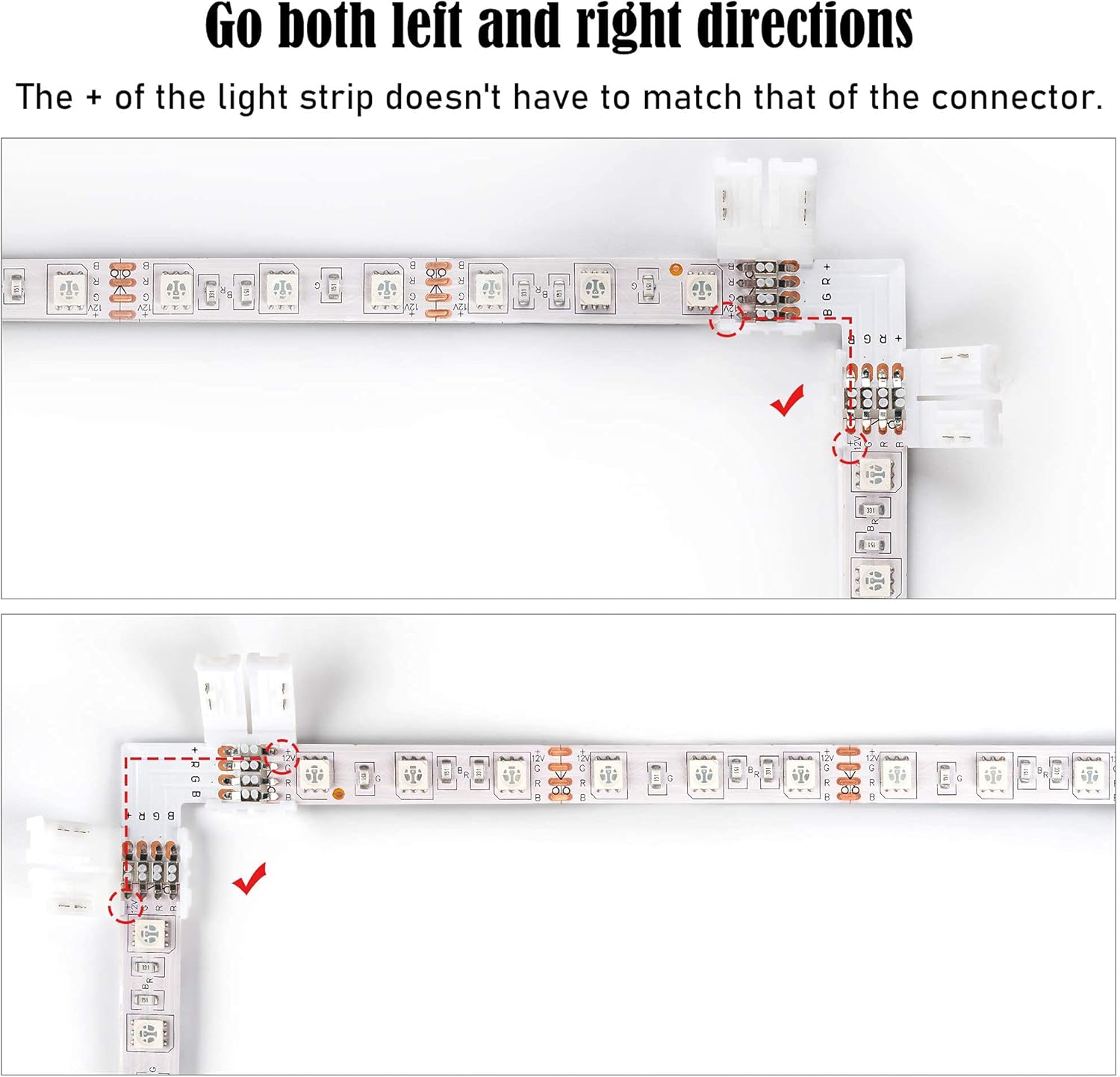multi-variant line covering 2-pin, 3-pin, and 4-pin configurations in both 8mm and 10mm widths including fcob