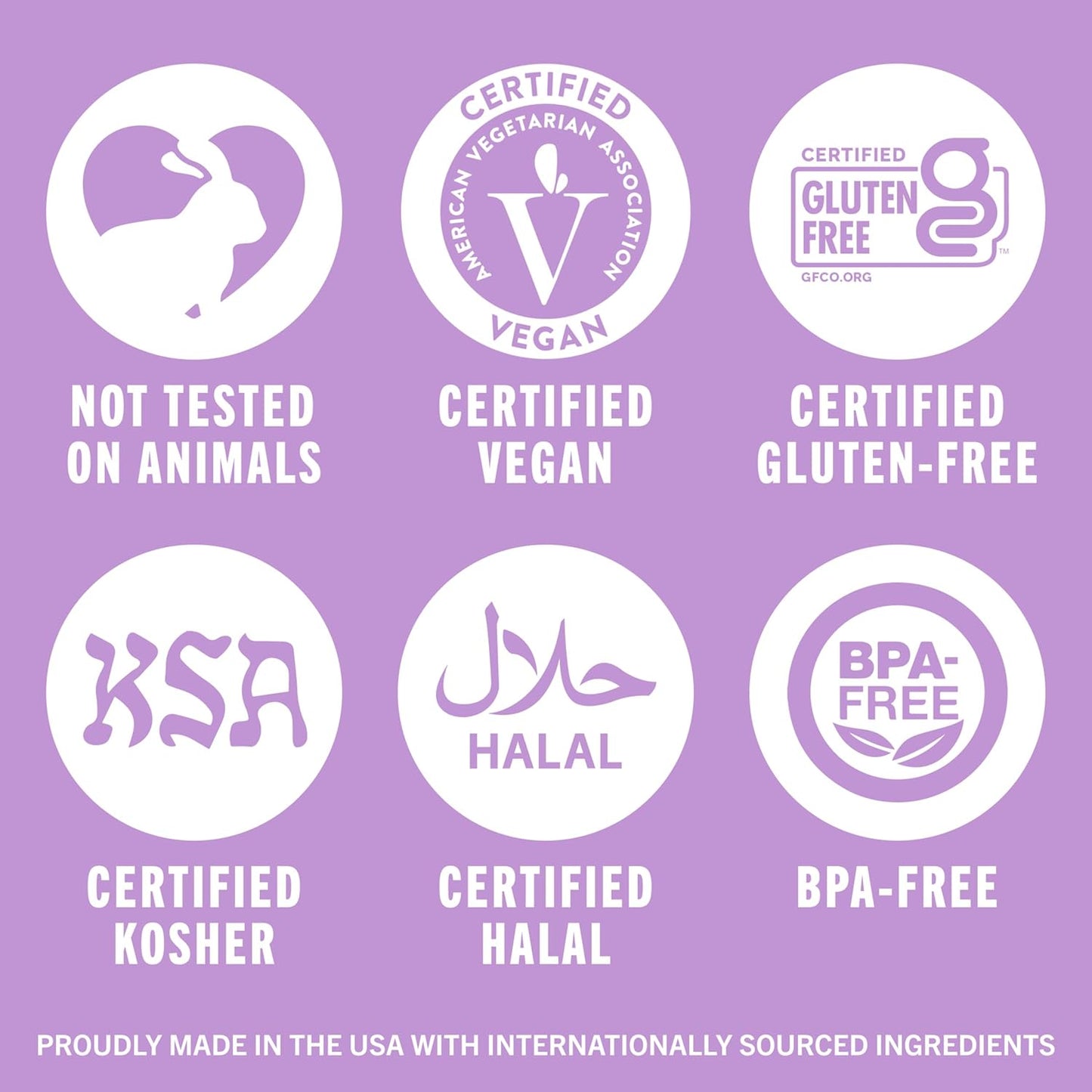 multicertified: vegan, gluten-free, kosher, and halal for inclusive family use