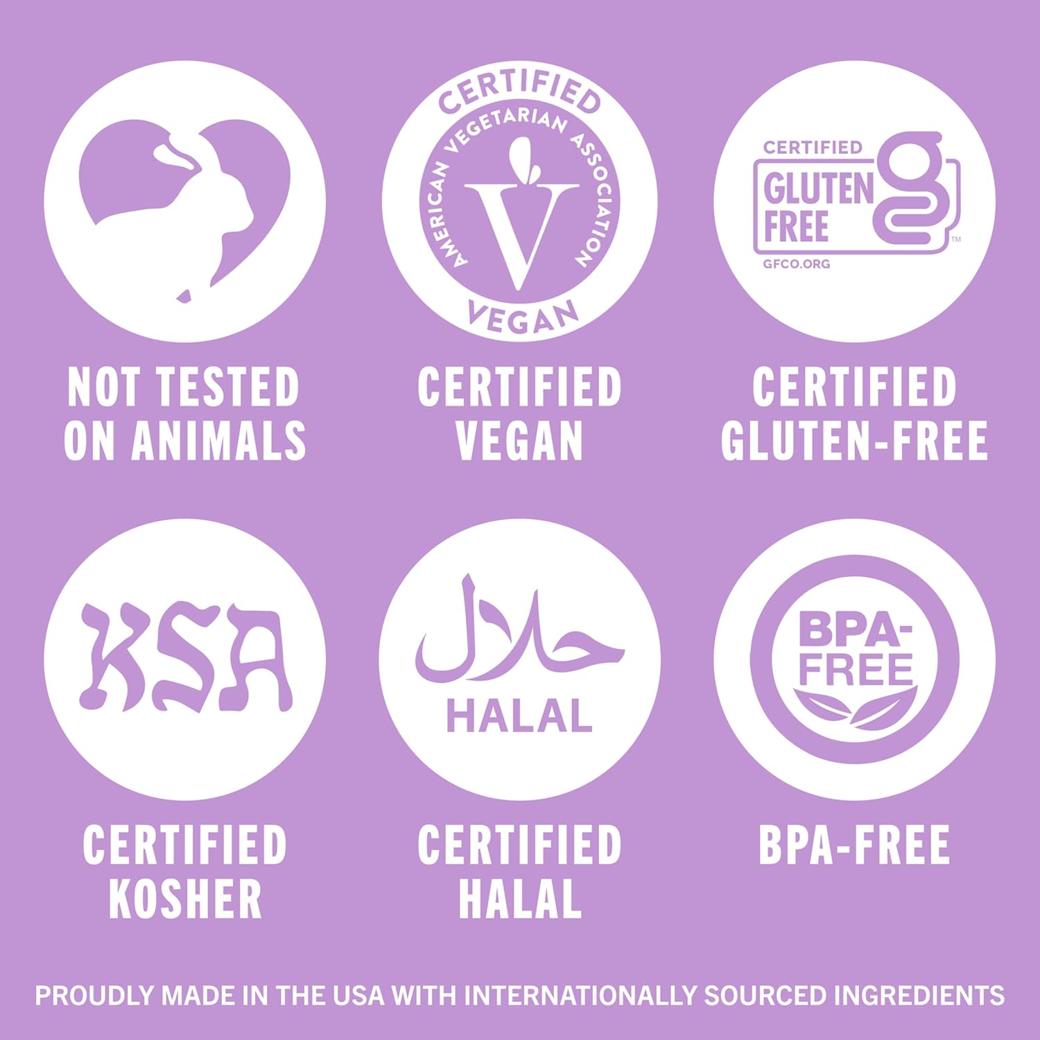 multicertified: vegan, gluten-free, kosher, and halal for inclusive family use