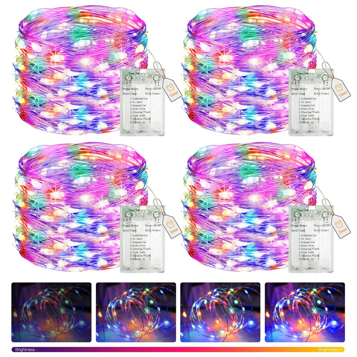 Multicolor - 4 Pack