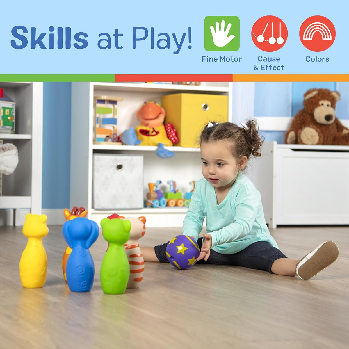 multicolor animal character designs (variety theme) for visual engagement