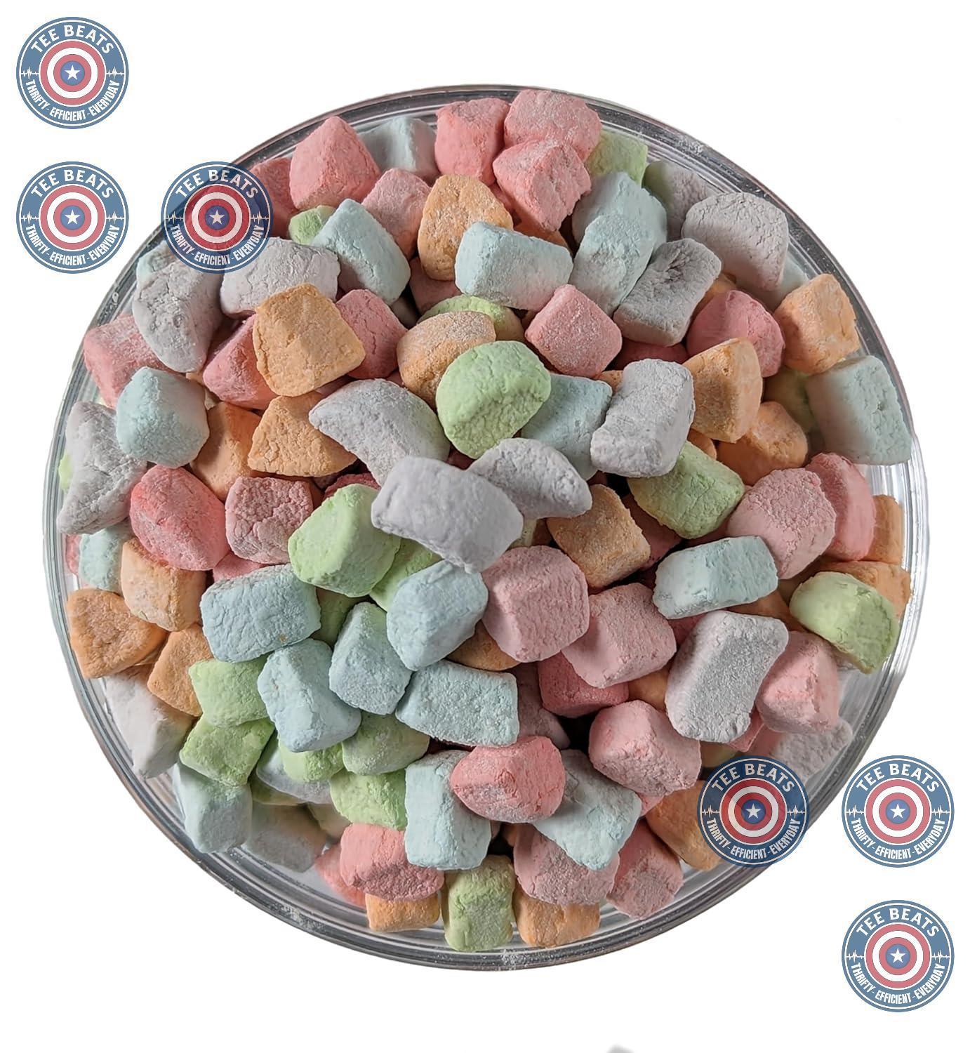 multicolored pieces in vanilla flavor