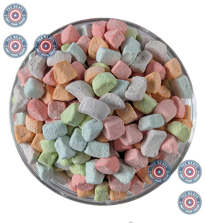 multicolored pieces in vanilla flavor