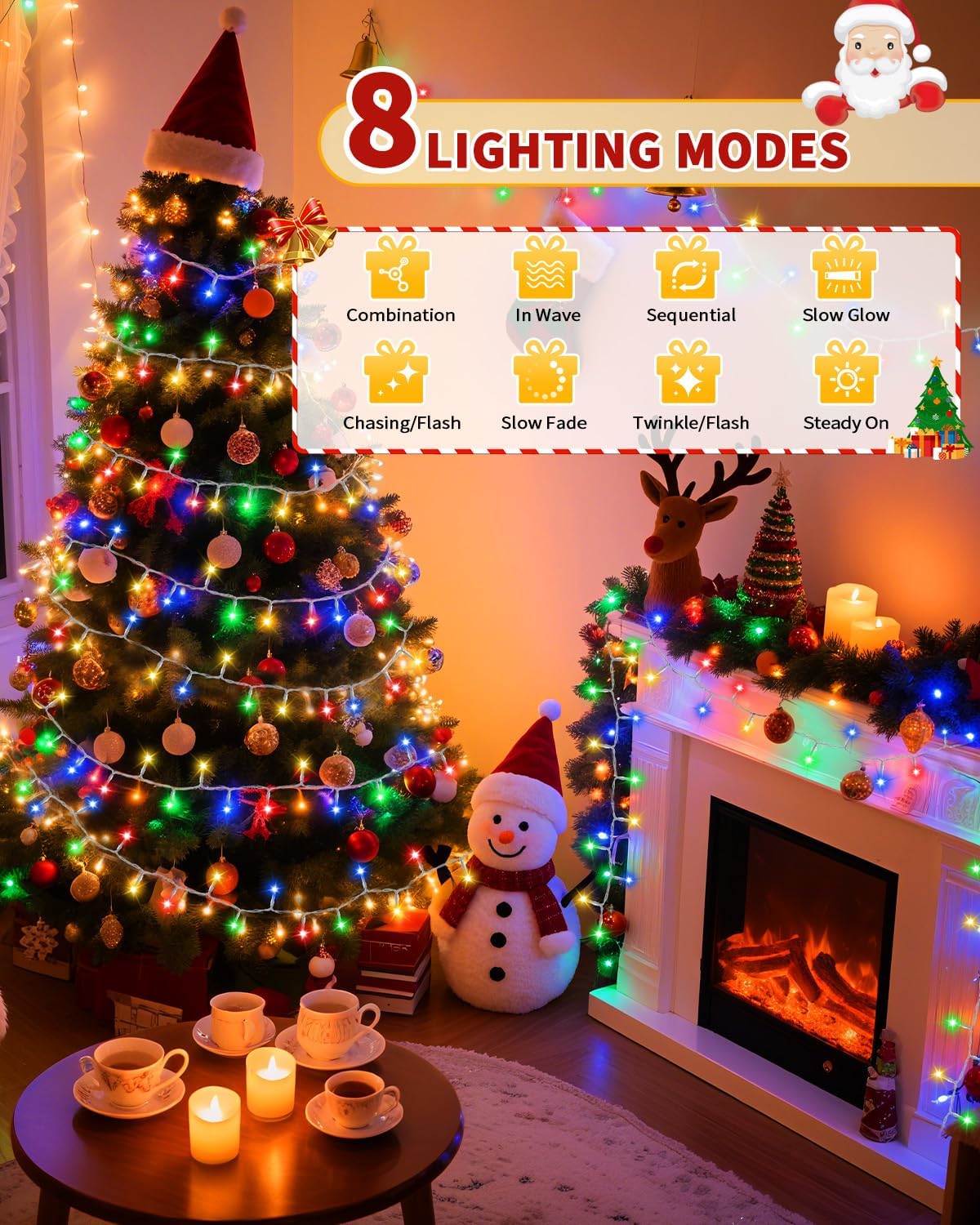 multifunction remote with 6h/8h timer, 25%-100% dimming, and 23ft/13m response range