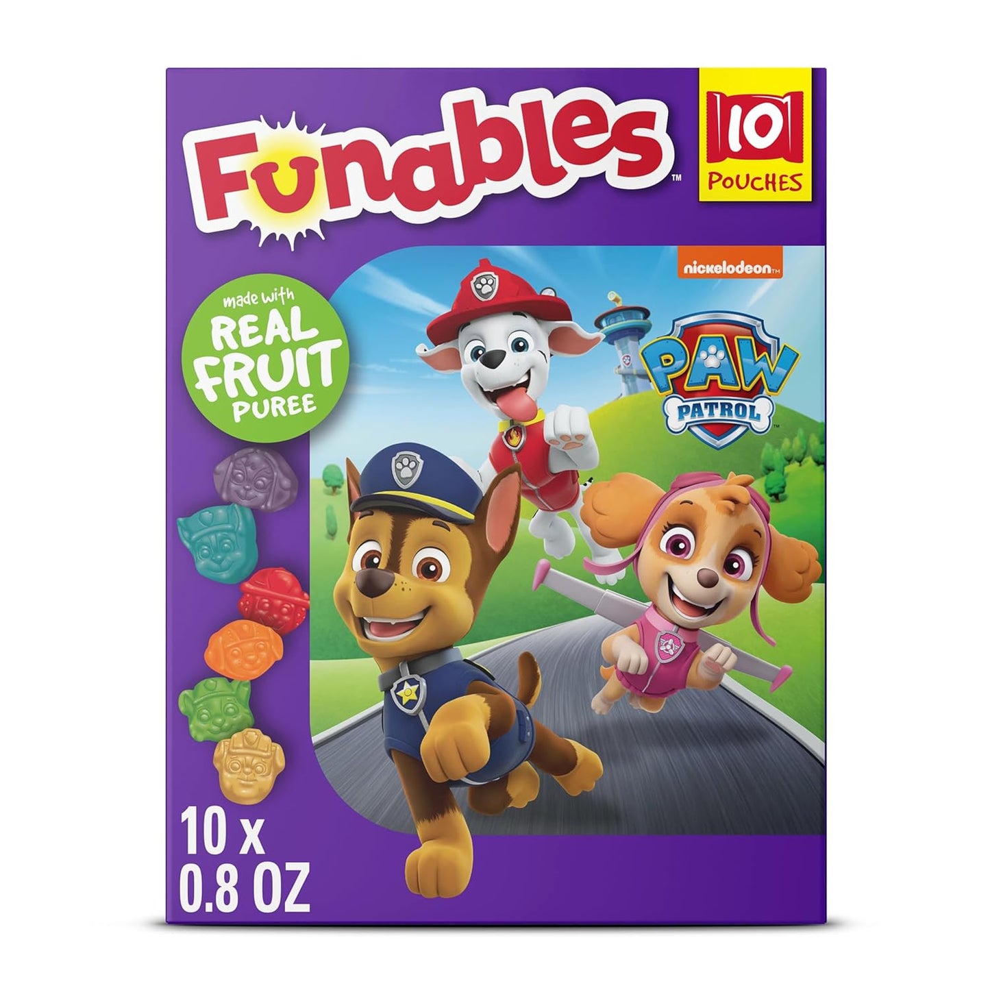 multipack of 10 or 30 individually wrapped 0.8 oz pouches for grab-and-go convenience