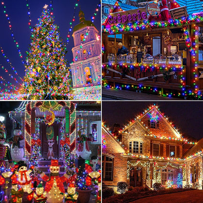 multiple color variants including multicolor, warm white, white, blue, red, green, and orange purple, plus size options of 100led×4, 200led×2, and 300led