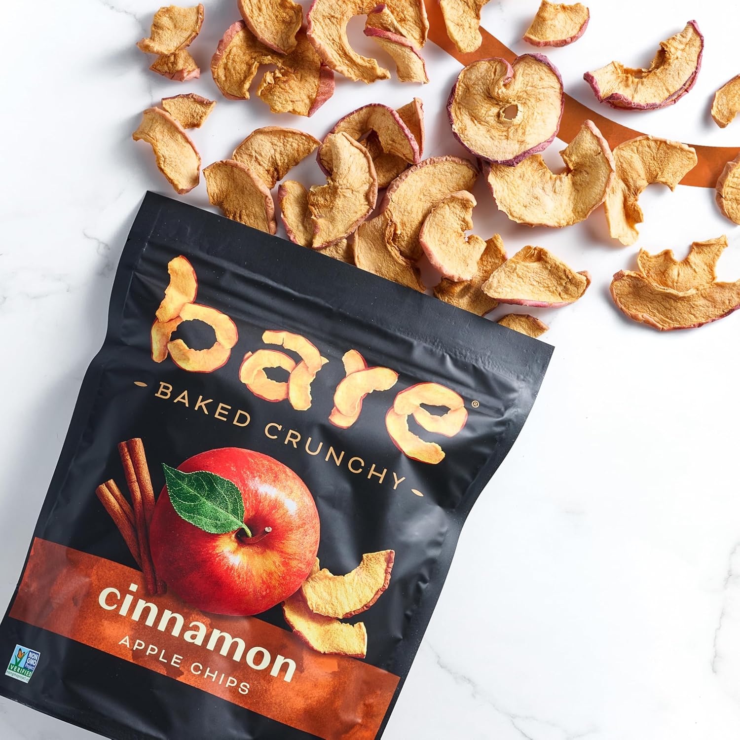 multiple flavor variants: simply banana, cinnamon apple, fuji & reds apple, granny smith apple