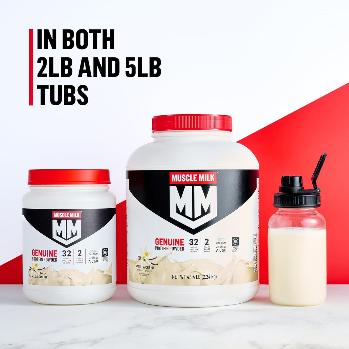 Muscle Milk Genuine Protein Powder – Low-Sugar Recovery Blend for Wellness-Focused Athletes