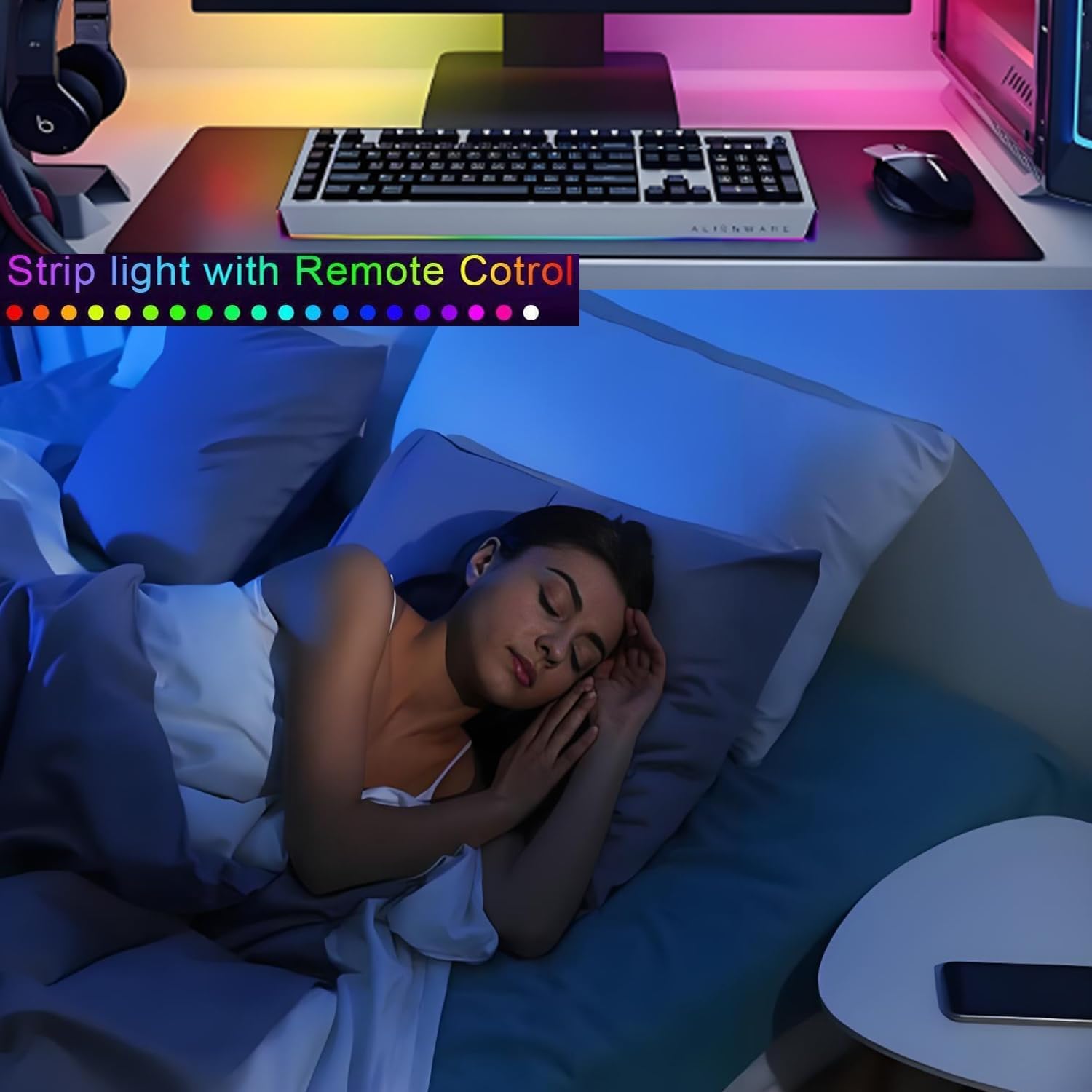 music and voice sync mode that pulses leds to audio in real time