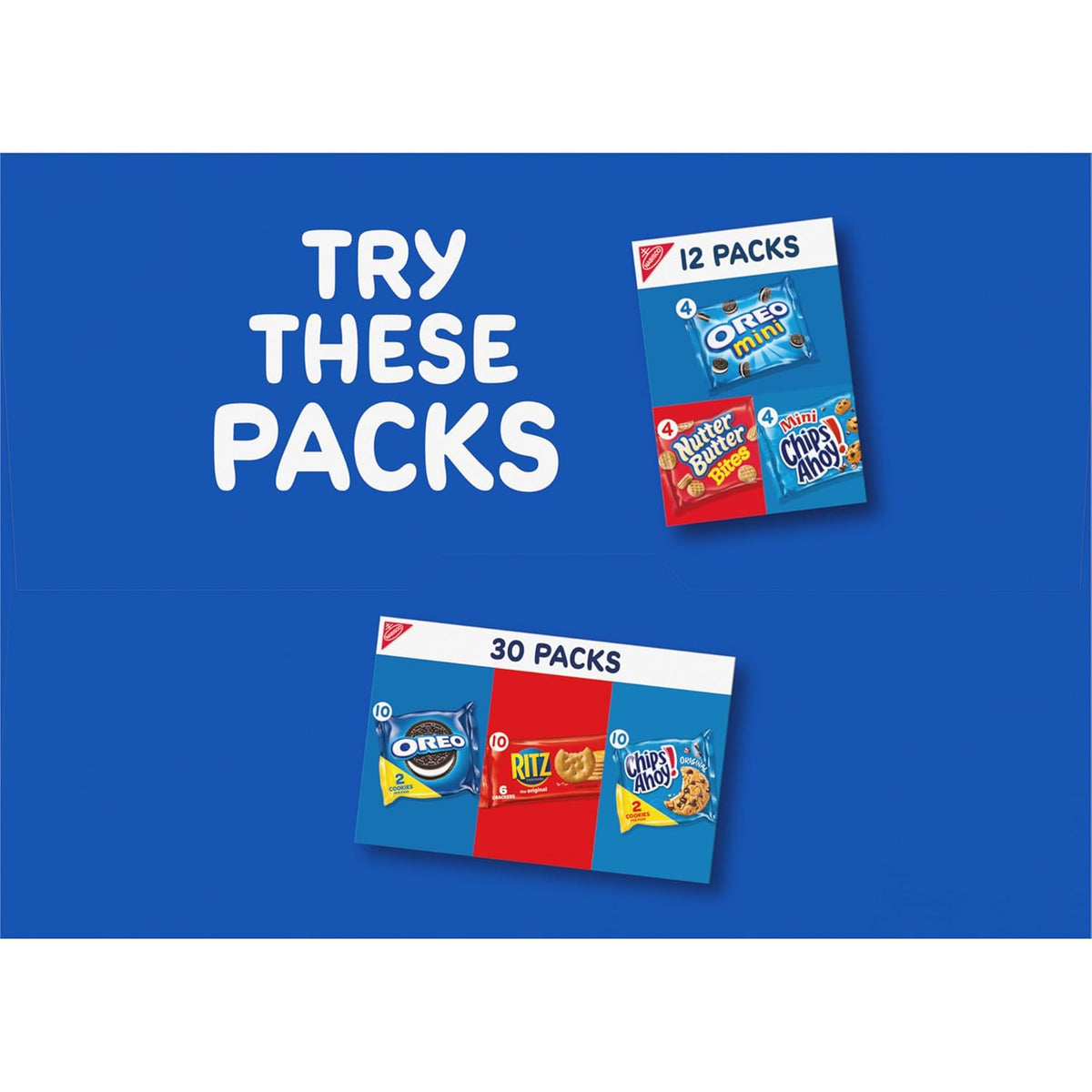 Nabisco Classic Mix Variety Pack – Kid-Friendly Snack Pack Box for Lunchboxes, After-School Treats, and Road Trips