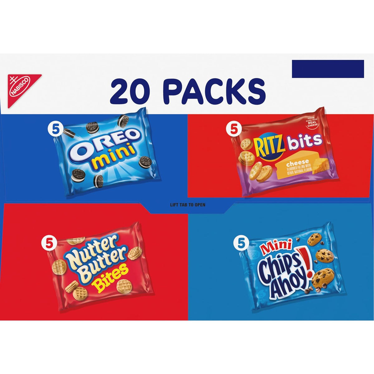 Nabisco Classic Mix Variety Pack – Kid-Friendly Snack Pack Box for Lunchboxes, After-School Treats, and Road Trips