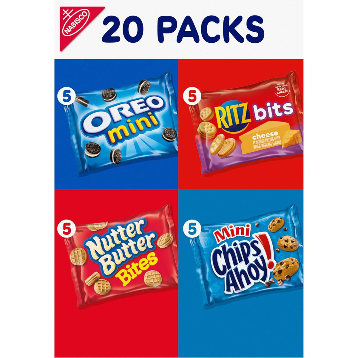 Nabisco Classic Mix Variety Pack – Kid-Friendly Snack Pack Box for Lunchboxes, After-School Treats, and Road Trips