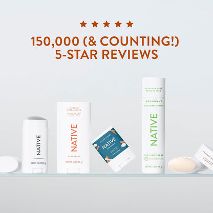 Native Deodorant Bourbon & Orange Peel – Giftable Deodorant Set Alternative for the Hard to Shop For, Cruelty Free