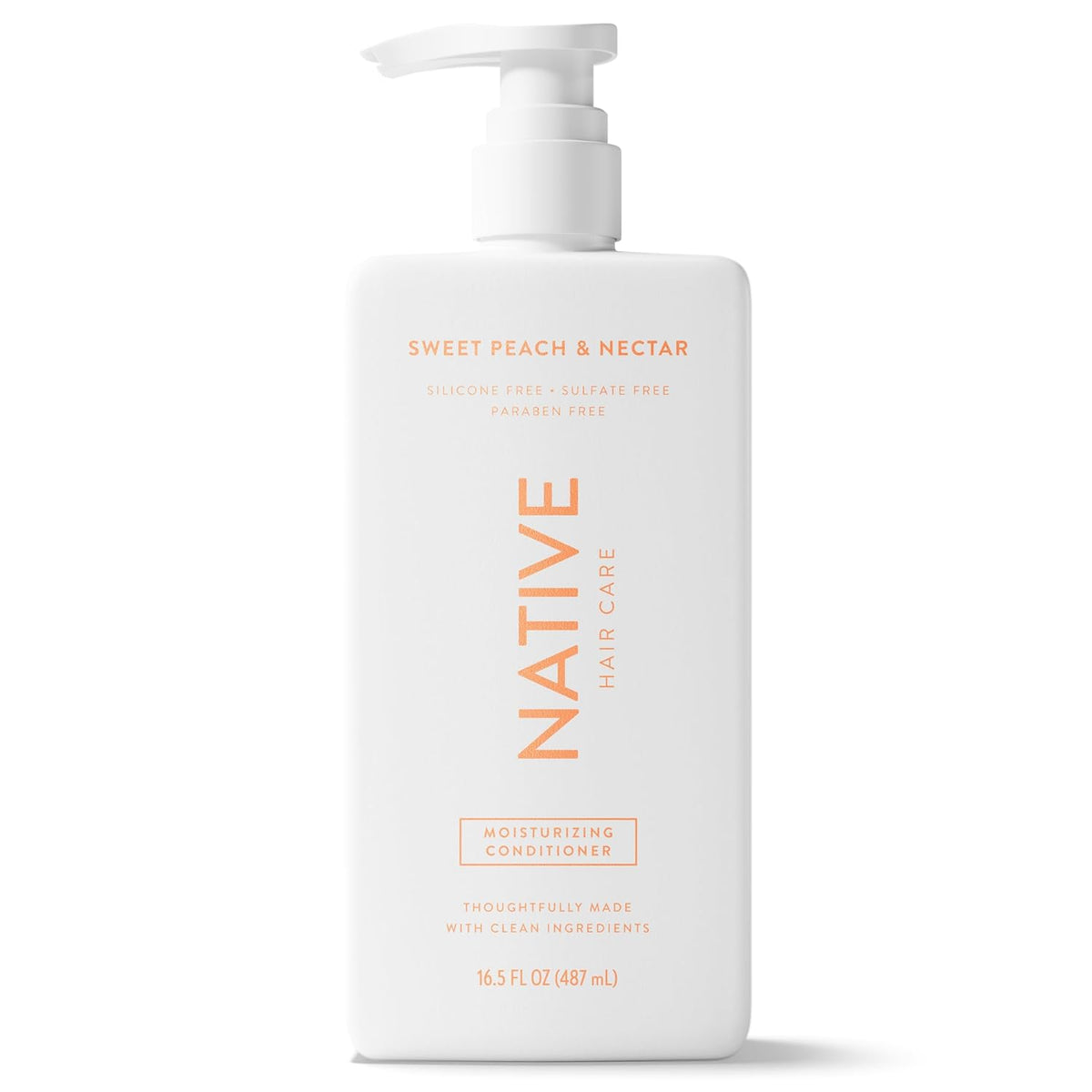 Native Moisturizing Conditioner Sweet Peach & Nectar – Family Bathroom Friendly Haircare for Sensitive Skin