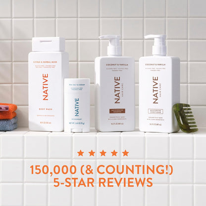 Native Moisturizing Conditioner Sweet Peach & Nectar – Family Bathroom Friendly Haircare for Sensitive Skin
