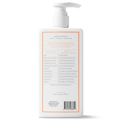 Native Moisturizing Shampoo Sweet Peach & Nectar – Thoughtful Birthday Gift for Her, Clean Beauty Staple, 16.5 fl oz
