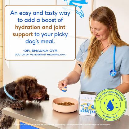 Native Pet Bone Broth for Dogs – Simple Unflavored Topper, Turkey Broth Powder for Joint & Coat Support