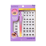 KISS imPRESS Falsies Press-On Lash Clusters – Designer-Style Glam Volume with 24-Hour Hold