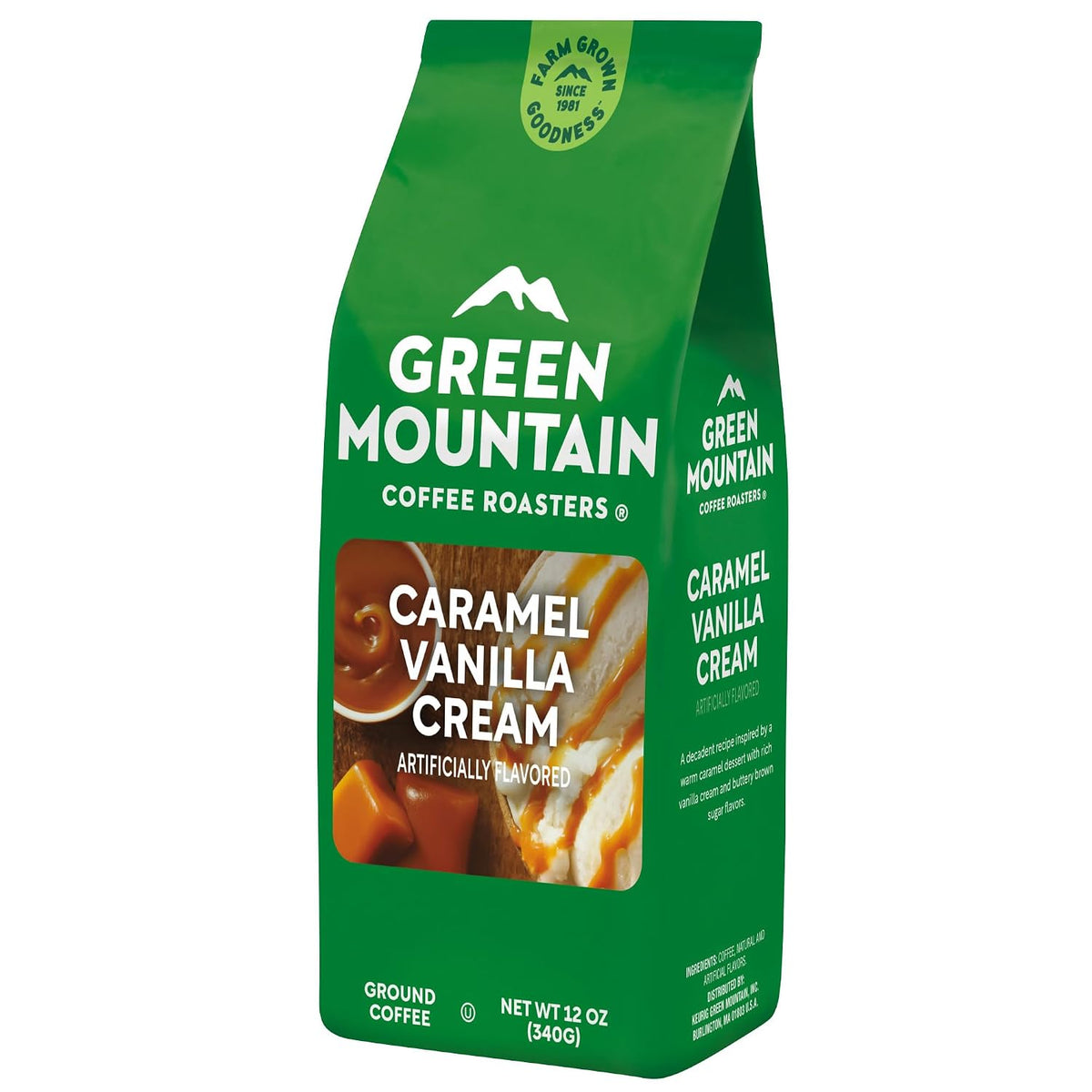 Green Mountain Caramel Vanilla Cream Ground Coffee – Sophisticated Host Kitchen Pairing, Dessert-Style Coffee