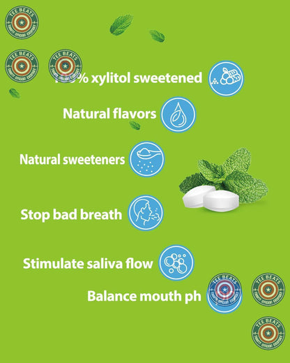 natural peppermint flavor for long-lasting cool freshness