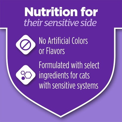 Purina Cat Chow Gentle Sensitive Stomach & Skin Dry Cat Food - Highly Digestible Feeding for Cats with Sensitive Systems