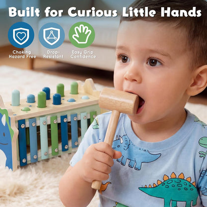 natural wood construction with water-based, non-toxic paint