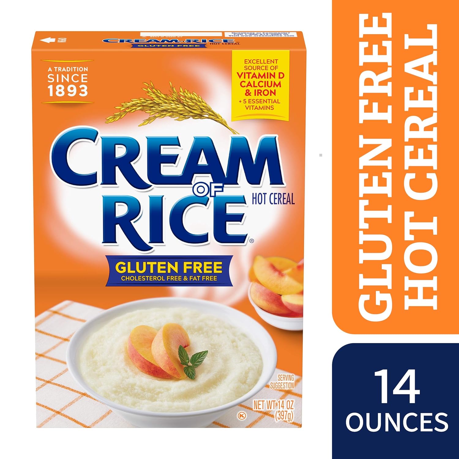 naturally gluten-free rice-based cereal (no wheat, barley, or rye)