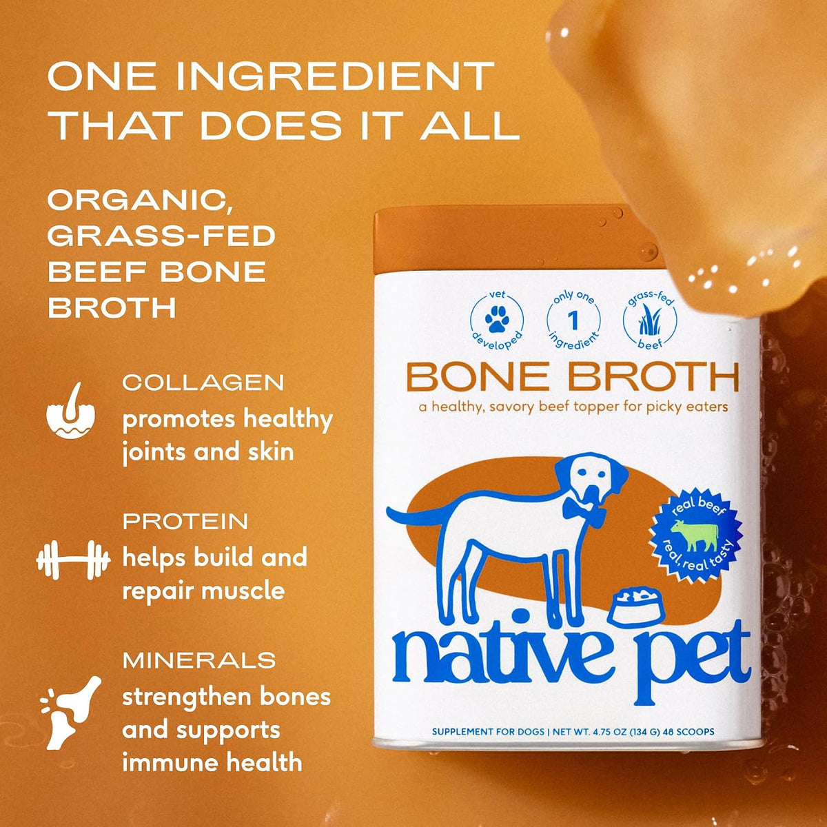naturally rich in collagen to support hip and joint health