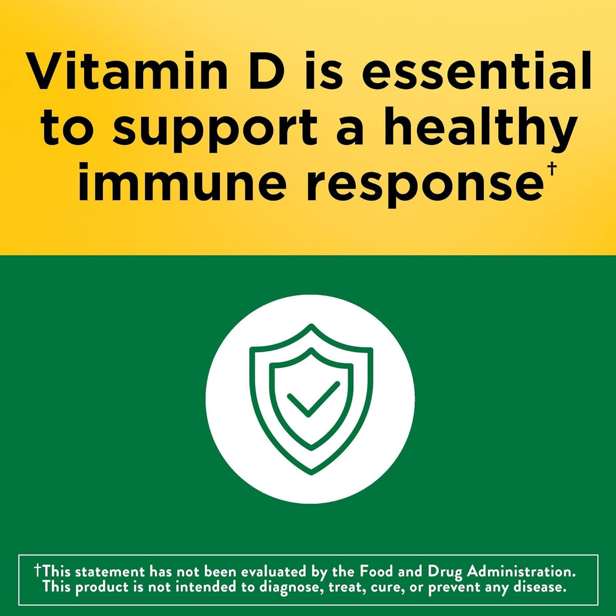 Nature Made Vitamin D3 1000 IU Softgels – Clean-Label Daily Supplement with No Artificial Additives, 180 Count